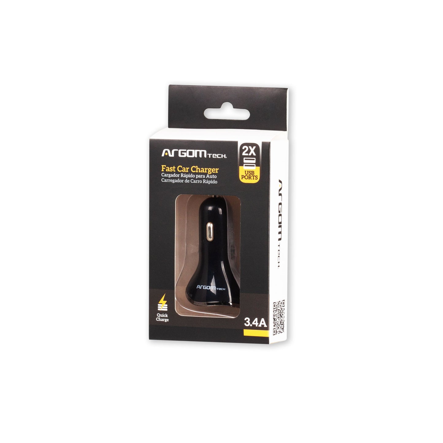 USB CAR CHARGER 3.4A 2-USB PORTS