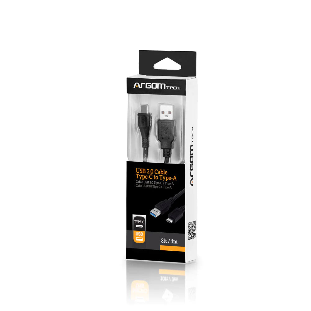 Argom CABLE USB 3.0 TIPO-C A TIPO-A 3 PIES