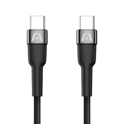 Argom CABLE TIPO-C A TIPO-C 65W NYLON TRENZADO DURA SPEED 6FT/1.8M