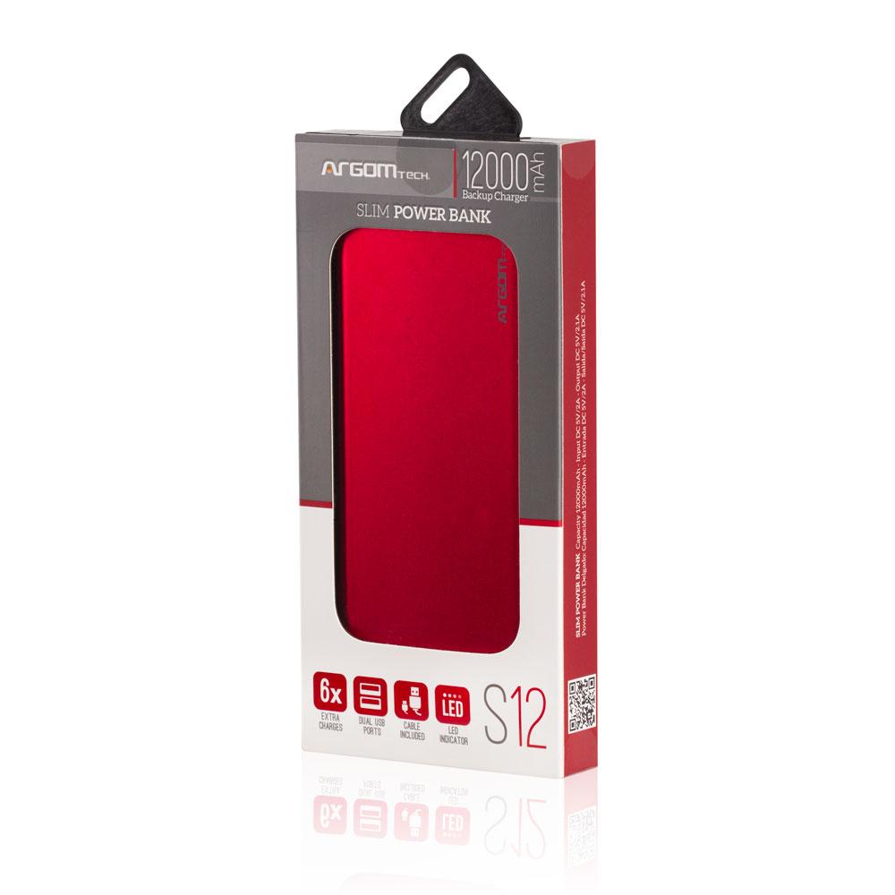 POWER BANK S12 12000MAH ALUMINUM