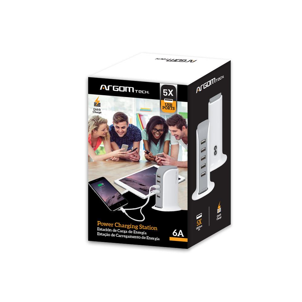 POWER CHARGING STATION 5-USB PORTS 6A