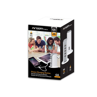 POWER CHARGING STATION 5-USB PORTS 6A