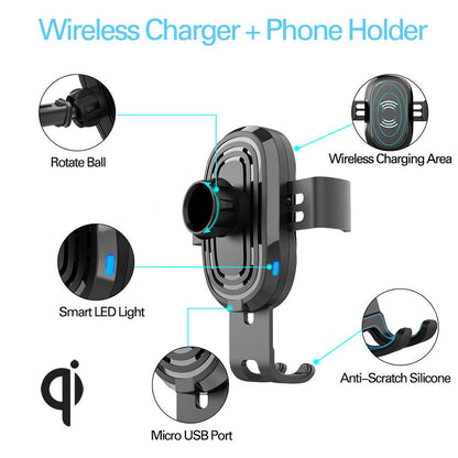 10W WIRELESS FAST CHARGER CAR MOUNT VORTEX M1