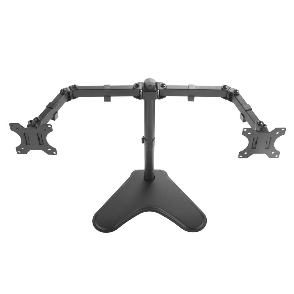 DUAL MONITOR 32 DESK MOUNT WITH BASE