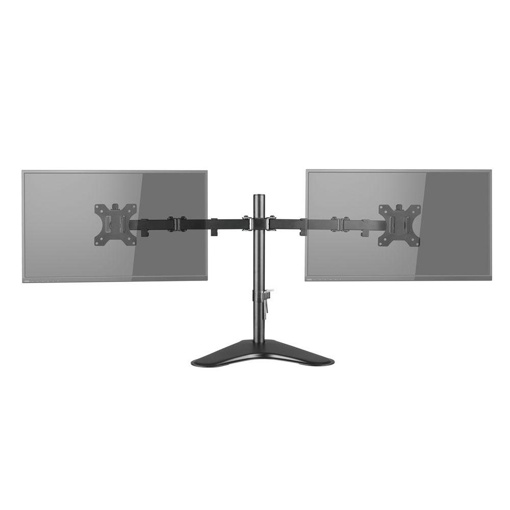 DUAL MONITOR 32 DESK MOUNT WITH BASE