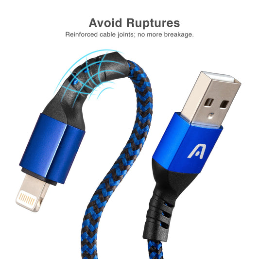 CABLE LIGHTNING TO USB 2.0 NYLON BRAIDED DURA FORM