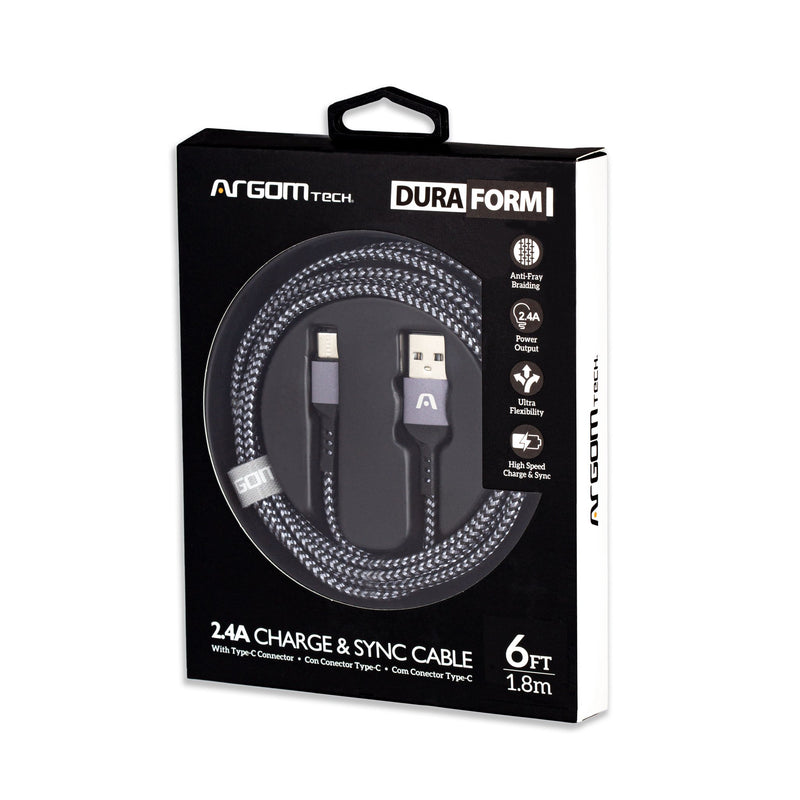 CABLE TYPE-C TO USB 2.0 NYLON BRAIDED DURA FORM