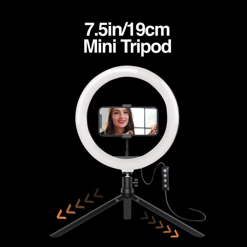 SPOTLIGHT 9315 8 LED RING LIGHT WITH MINI TRIPOD