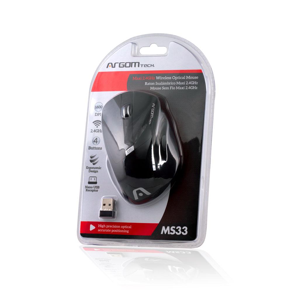 MAXI 2.4GHZ WIRELESS OPTICAL MOUSE  MS33