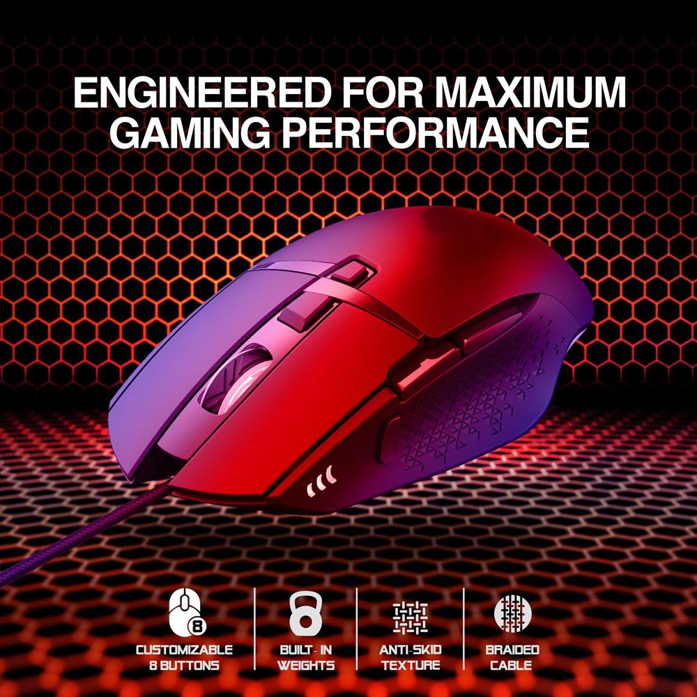 COMBAT GAMING WIRED USB MOUSE MS46