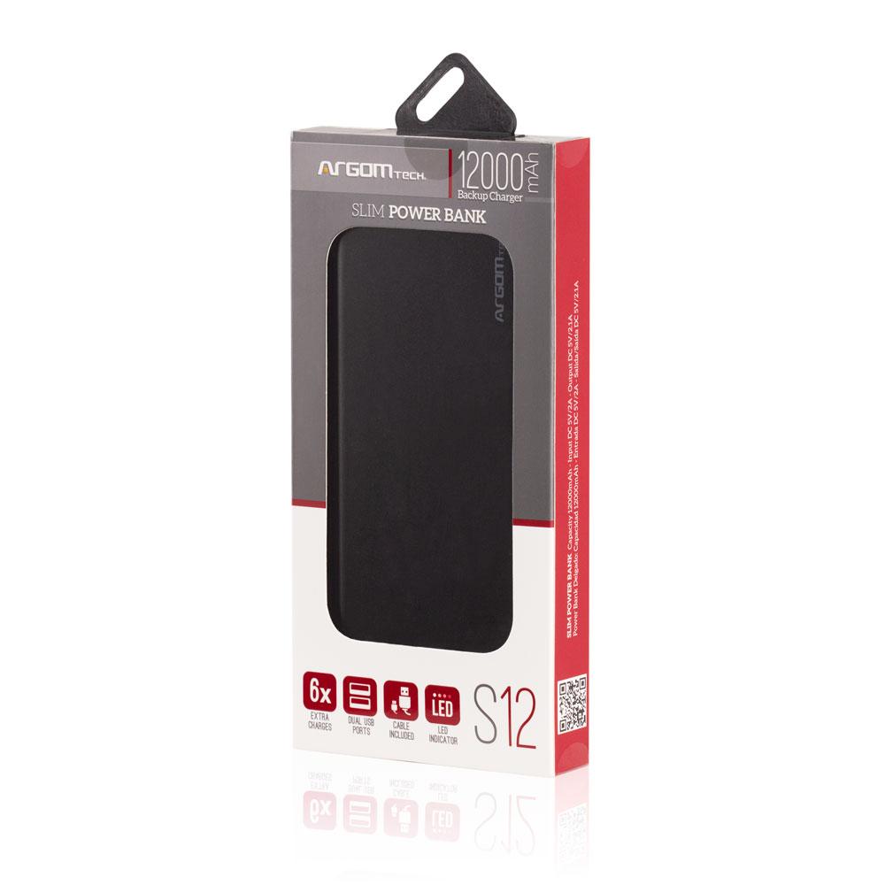 POWER BANK S12 12000MAH ALUMINUM