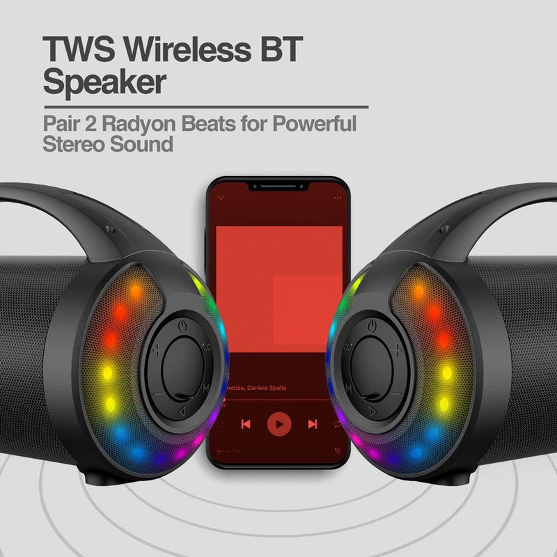 RADYON BEATS PREMIUM WIRELESS BT SPEAKER WITH LED LIGHTS