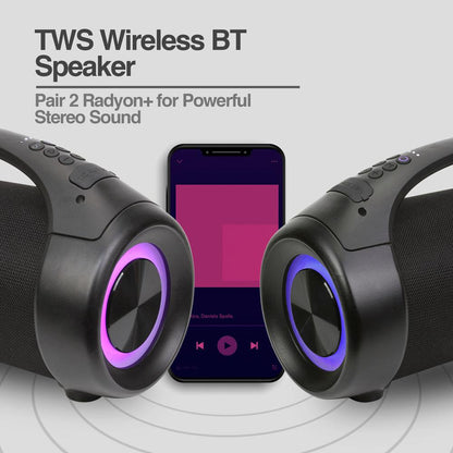 RADYON+ BEATS PREMIUM WIRELESS BT SPEAKER WITH LED LIGHTS