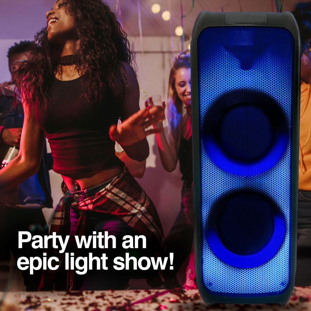 RAVE 100 TWS WIRELESS BT PARTY SPEAKER WITH FLAME LED LIGHTS