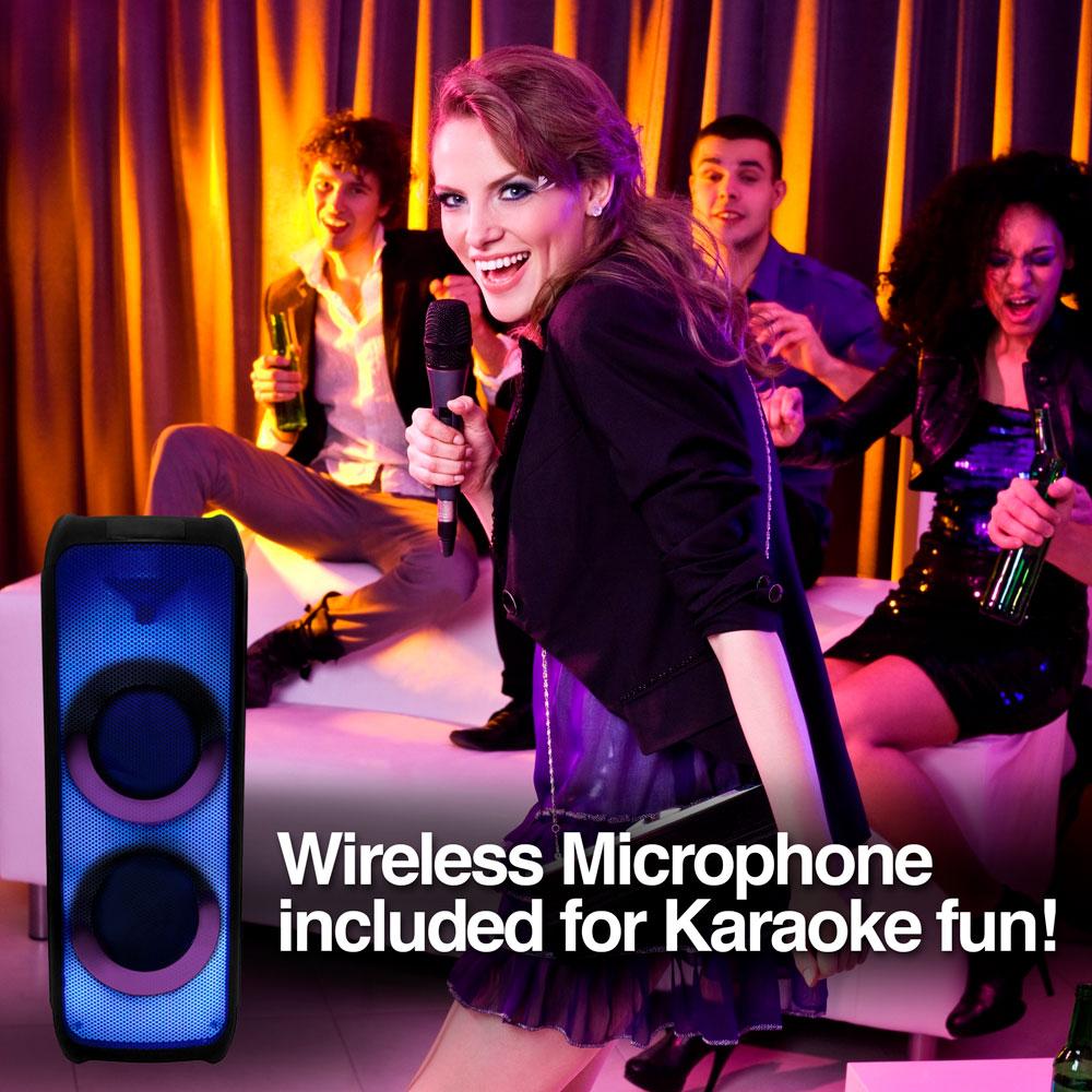 RAVE 100 TWS WIRELESS BT PARTY SPEAKER WITH FLAME LED LIGHTS