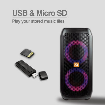 RAVE 60 TWS WIRELESS BT PARTY SPEAKER WITH LED LIGHTS