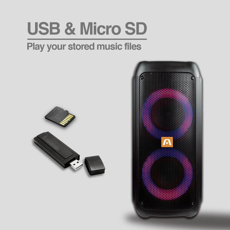 RAVE 60 TWS WIRELESS BT PARTY SPEAKER WITH LED LIGHTS