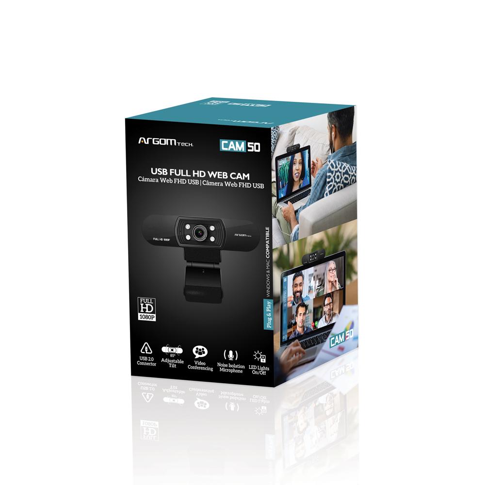 WEB CAM FULL HD 1080P WITH MICROPHONE & LEDS CAM50