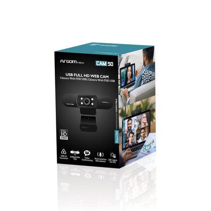 WEB CAM FULL HD 1080P WITH MICROPHONE & LEDS CAM50