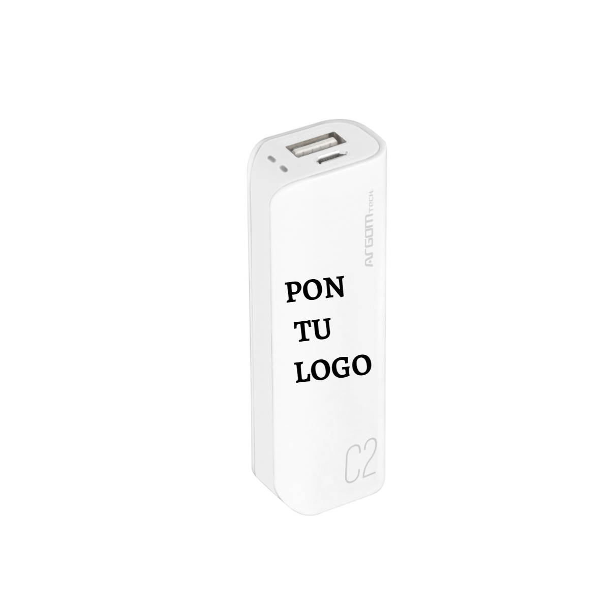 100 PERSONALIZED POWER BANK C2 2500MAH WHIT YOUR LOGO