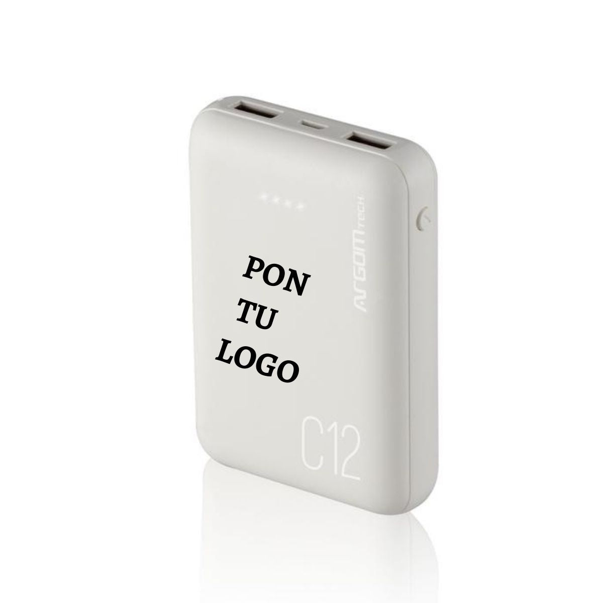 100 PERSONALIZED POWER BANK C12 12000MAH WHIT YOUR LOGO